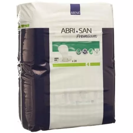Вкладиш Abri-San Premium анатомічної форми Nr4 20x44см зелений Sa
