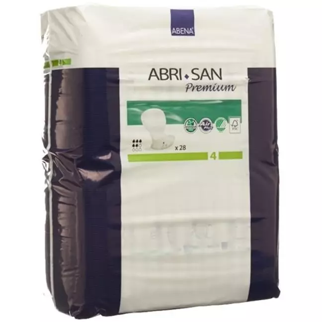 Вкладиш Abri-San Premium анатомічної форми Nr4 20x44см зелений Sa