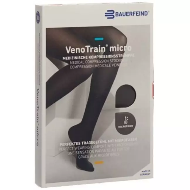 VENOTRAIN MICRO A-D KKL2 M плюс/довгий відкритий носок чорний 1