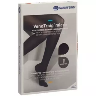 VENOTRAIN MICRO A-D KKL2 L plus/короткий відкритий носок чорний