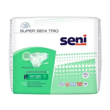 Труси при нетриманні Super Seni Trio L 3. Закрита система потужності всмоктування