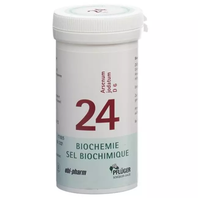 Pflueger Schussler Nr. 24 Arse Jod в таблетках, D 6 100г Pflueger Schussler Nr. 24 Arse Jod в таблетках, D 6 100г