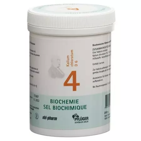 PFLÜGER SCHÜSSLER Nr4 Kal хлор таблетки D 6 250 г