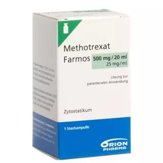Метотрексат Farmos Inj Lös 500 мг/20 мл Діаметр 20 мл