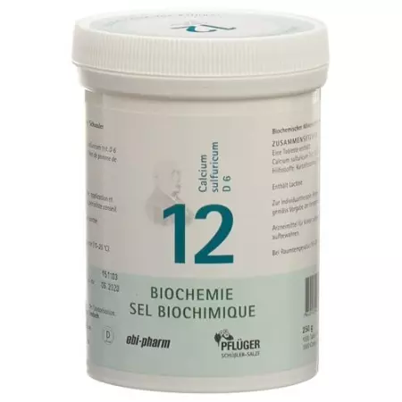 Pflueger Schussler Nr. 12 Calc Sulf в таблетках, D 6 250г Pflueger Schussler Nr. 12 Calc Sulf в таблетках, D 6 250г