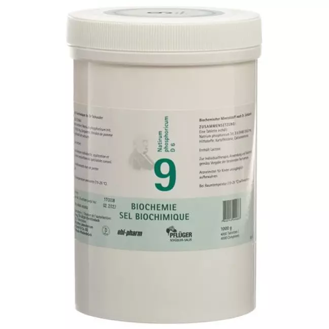 Pflueger Schussler Nr. 9 Natr Phos в таблетках, D 6 1000г Pflueger Schussler Nr. 9 Natr Phos в таблетках, D 6 1000г