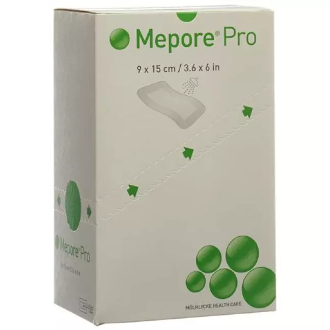 Ранова пов&#39;язка Mepore pro 15х9см подушка ранова 9х5см стерильна 40 шт