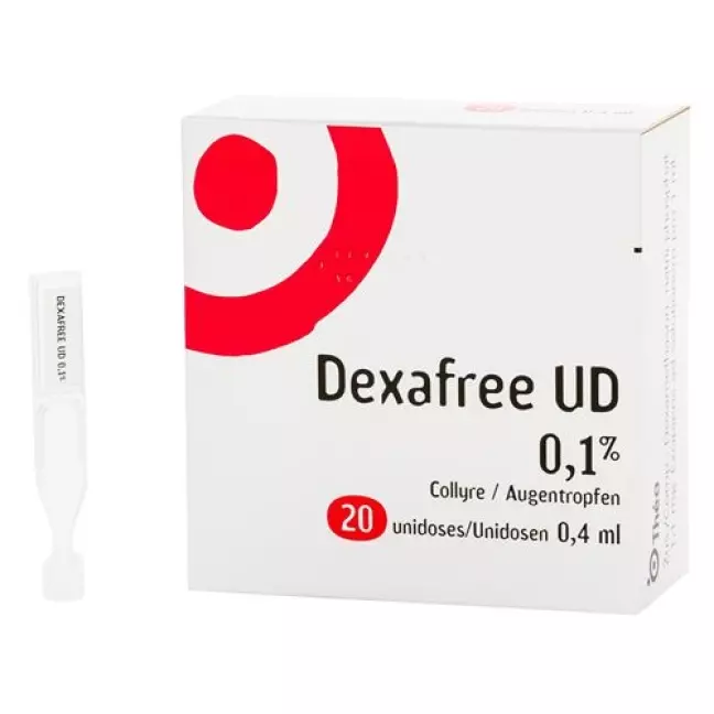 Dexafree UD Gtt Opht 0,1% 20 монодоз 0,4 мл Dexafree UD Gtt Opht 0,1% 20 монодоз 0,4 мл