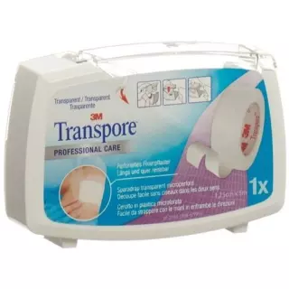 3M Transpore фіксуючий пластир 12.5мм x 5m transparent
