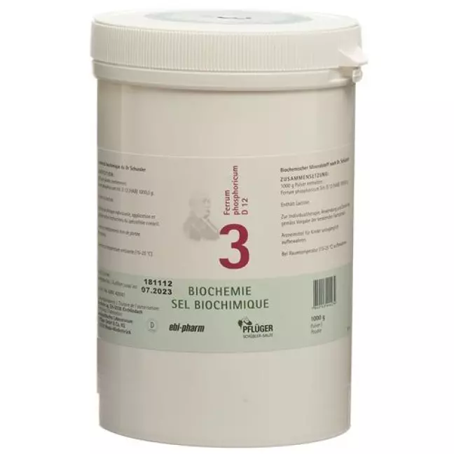 PFLÜGER SCHÜSSLER Nr3 Ferr phos Plv D 12 1 кг