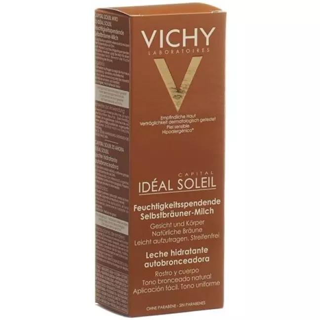 Зволожуюче молочко для автозасмаги Vichy Ideal Soleil 10