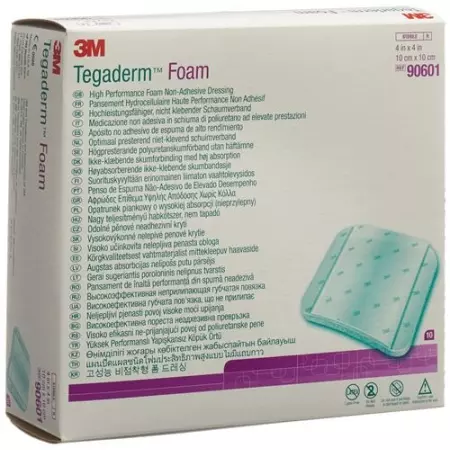 3M Tegaderm Foam Schaumkompresse 10x10см Nicht Klebend 10 штук 3M Tegaderm Foam Schaumkompresse 10x10см Nicht Klebend 10 штук