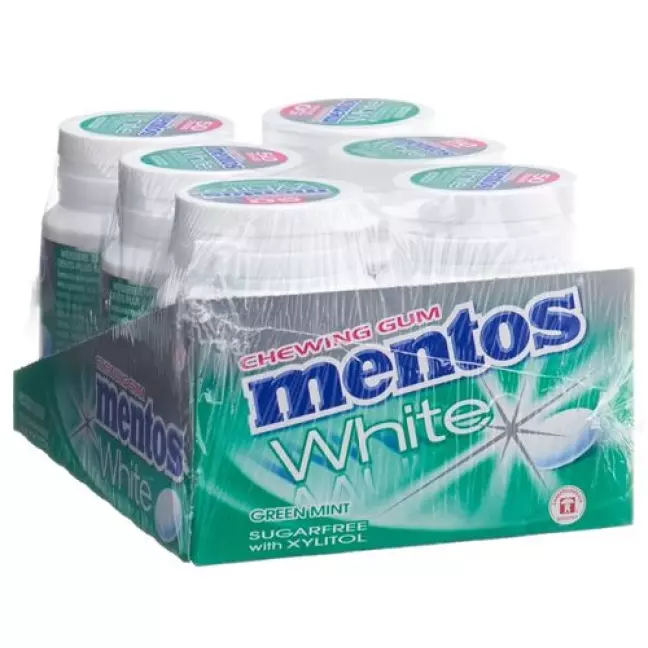 Mentos Gum White Green Mint 6 х 75 г