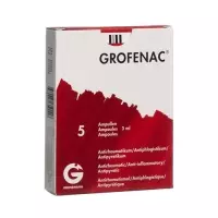 Grofenac Inj Lös 75 мг/3 мл 5 ампер 3 мл