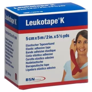 Гіпсова пов'язка Leukotape K 5мх5см червона