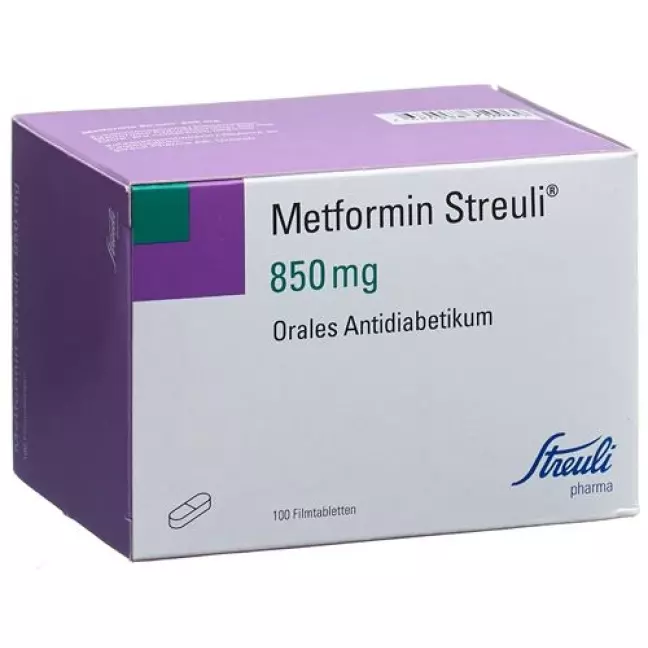 Metformin Streuli Filmtable 850 мг 100 шт Metformin Streuli Filmtable 850 мг 100 шт