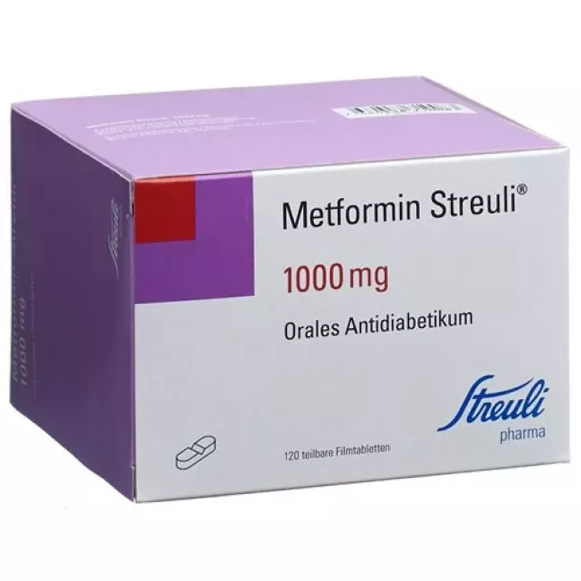 Metformin Streuli Filmtable 1000 мг 120 шт Metformin Streuli Filmtable 1000 мг 120 шт