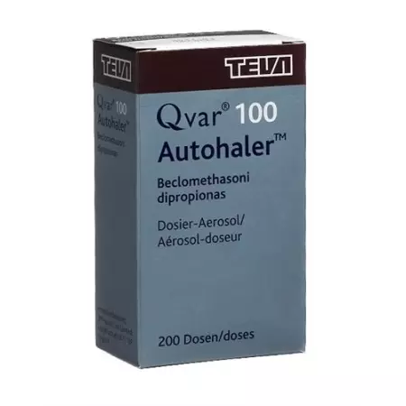 Дозовані інгалятори Qvar 100 Autohaler 100 мкг 200 доз Дозовані інгалятори Qvar 100 Autohaler 100 мкг 200 доз