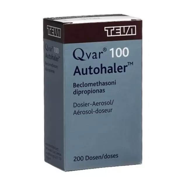 Дозовані інгалятори Qvar 100 Autohaler 100 мкг 200 доз Дозовані інгалятори Qvar 100 Autohaler 100 мкг 200 доз
