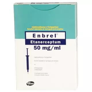 Enbrel Inj Lös 50 mg/ml 2 Fertspr 1 мл