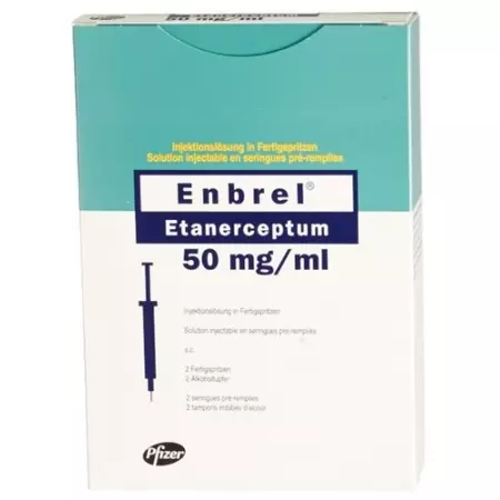 Enbrel 50 mg/ml 2 Fertigspritzen 1 ml Enbrel 50 mg/ml 2 Fertigspritzen 1 ml