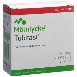 Бинт трубчастий Tubifast 3,5смx10м червоний