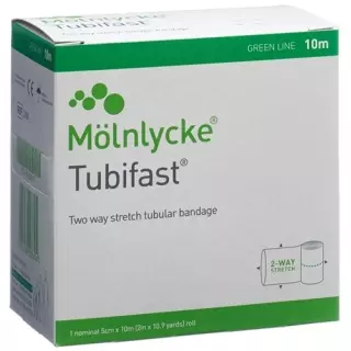 Бинт трубчастий Tubifast 5смх10м зелений