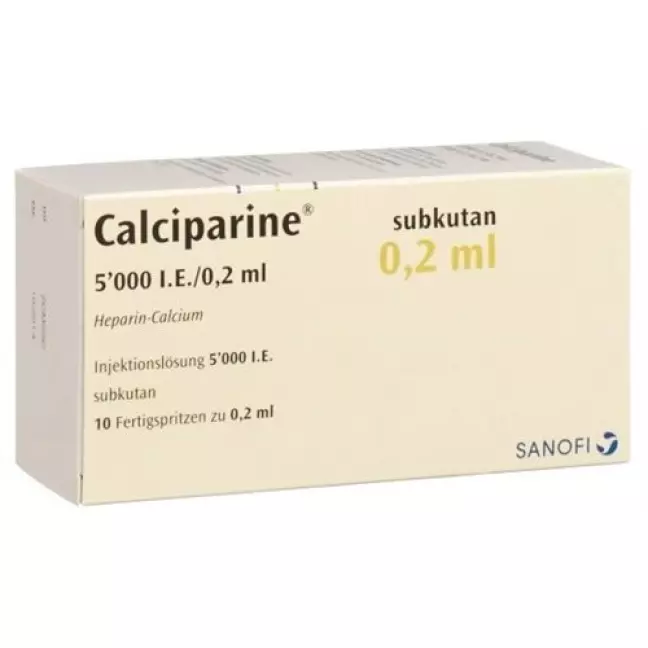 Calciparine Inj Lös 5000 ОД/0,2 мл підшкірно 10 Ферцпр 0,2 мл Calciparine Inj Lös 5000 ОД/0,2 мл підшкірно 10 Ферцпр 0,2 мл