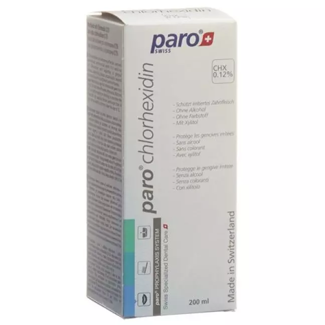 Paro ополаскиватель для полости рта Chlorhexidin 0.12% бутылка 200мл Paro ополаскиватель для полости рта Chlorhexidin 0.12% бутылка 200мл