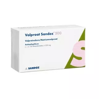 Valproate Sandoz Ret таблетки 500 мг 60 шт