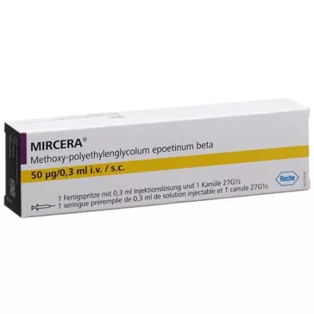 Mircera Inj Lös 50 мкг/0,3 мл Fertspr Mircera Inj Lös 50 мкг/0,3 мл Fertspr