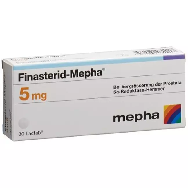 Фінастерид-Мефа Лактаб 5 мг 30 шт Фінастерид-Мефа Лактаб 5 мг 30 шт