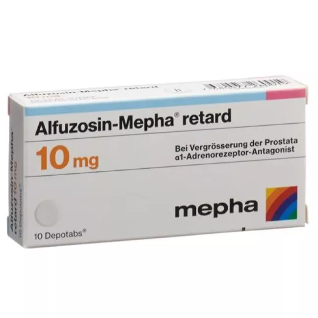 Альфузозин-Мефа ретард Депотабс 10 мг 10 шт Альфузозин-Мефа ретард Депотабс 10 мг 10 шт
