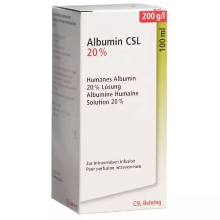 Альбумін CSL Inf Lös 20% 100мл Альбумін CSL Inf Lös 20% 100мл