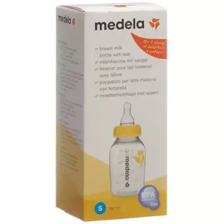 Пляшечка для молока Medela 150 мл з соскою S (0-3 місяці)
