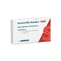 Амоксицилін Сандоз Дисп таблетки 1000 мг 3 шт