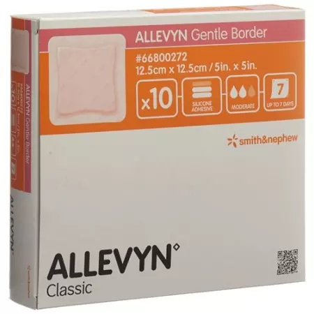 Allevyn Gentle Border повязка для ран 12.5x12.5см 10 штук Allevyn Gentle Border повязка для ран 12.5x12.5см 10 штук