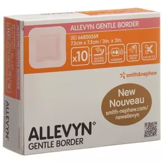 Пов&#39;язка для ран Allevyn Gentle Border 7,5х7,5 см 10 шт