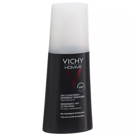 Vichy Homme Deo Ultra-Frisch спрей 100мл Vichy Homme Deo Ultra-Frisch спрей 100мл