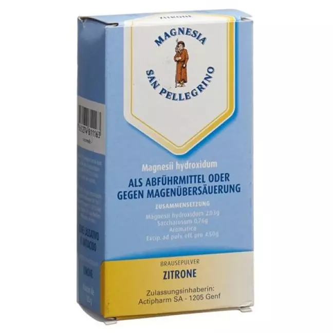Magnesia San Pellegrino Effervescent Plv лимон 125 г Magnesia San Pellegrino Effervescent Plv лимон 125 г