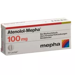 Атенолол-Мефа Лактаб 100 мг 30 шт