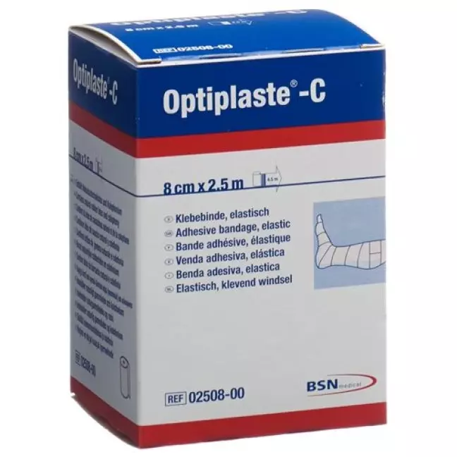 Бинт компресійний OPTIPLASTE-C 2,5мx8см Бинт компресійний OPTIPLASTE-C 2,5мx8см