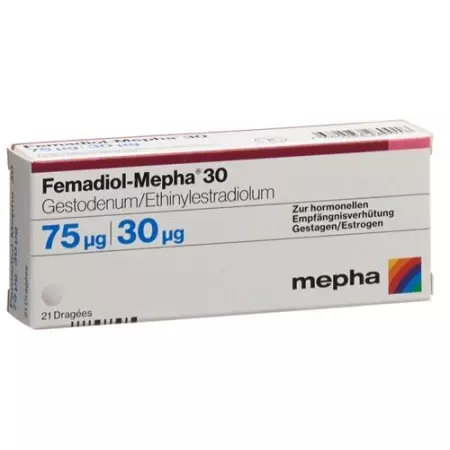 Femadiol-Mepha 30 Drag 6 х 21 шт Femadiol-Mepha 30 Drag 6 х 21 шт