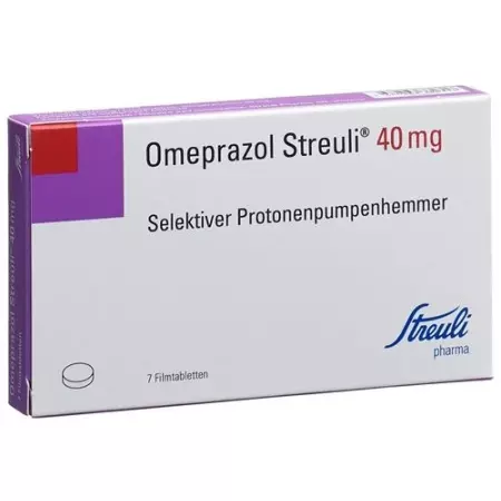 Омепразол Streuli Filmtable 40 мг 7 шт Омепразол Streuli Filmtable 40 мг 7 шт