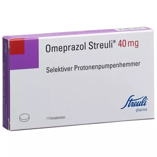 Омепразол Streuli Filmtable 40 мг 7 шт Омепразол Streuli Filmtable 40 мг 7 шт