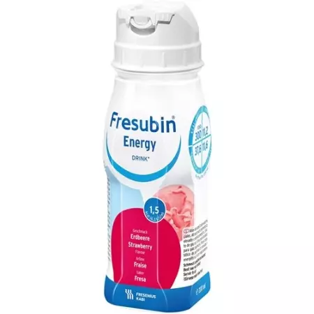 Fresubin Energy DRINK Полуниця 4 пляшки 200 мл Fresubin Energy DRINK Полуниця 4 пляшки 200 мл
