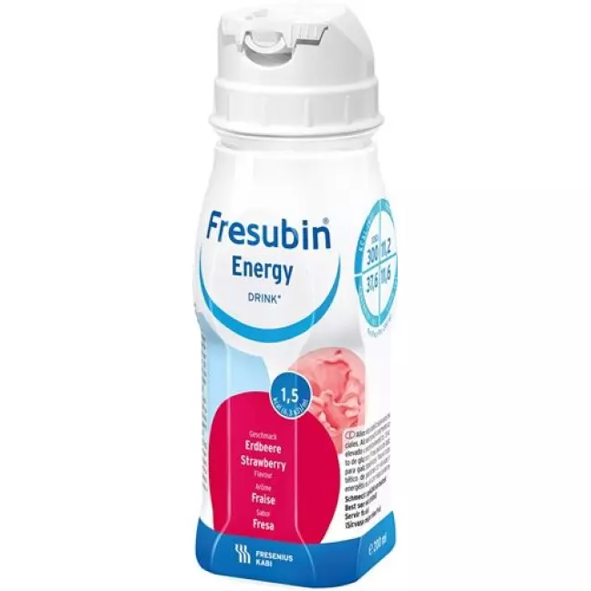 Fresubin Energy DRINK Полуниця 4 пляшки 200 мл Fresubin Energy DRINK Полуниця 4 пляшки 200 мл
