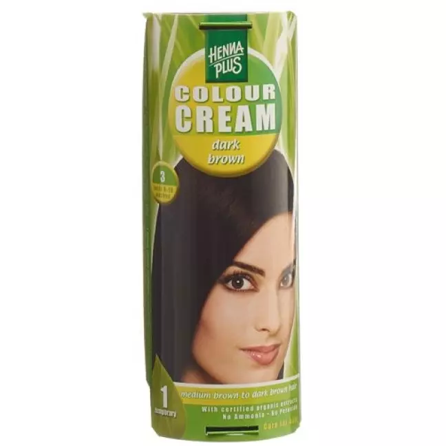 Хна Plus Color Cream 3 темно-коричнева 60 мл Хна Plus Color Cream 3 темно-коричнева 60 мл