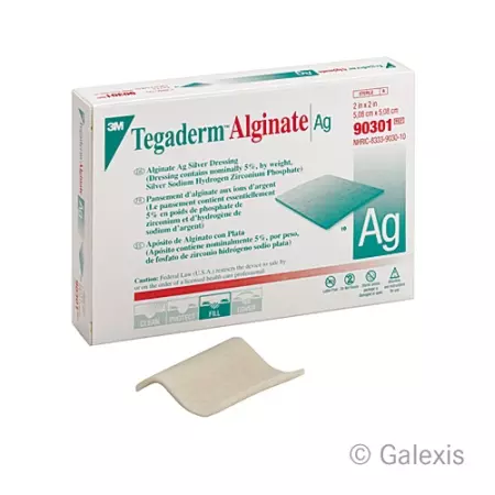 Пов'язка ранова 3M Tegaderm Alginate AG 10х10см 10 шт
