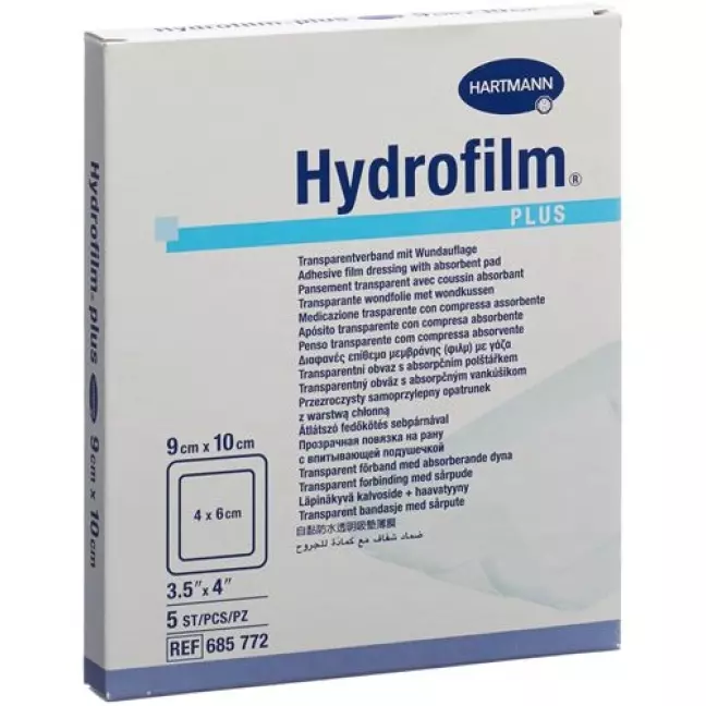 Hydrofilm PLUS водонепроникна ранова пов&#39;язка 9х10 см стерильна 5 шт